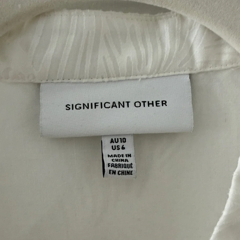 White Button-Front Babydoll Dress - Picture 2 of 3